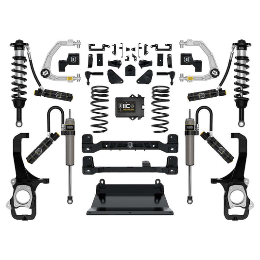 ICON 2022-2023 Toyota Tundra 6" Suspension System with Billet Upper Control Arms