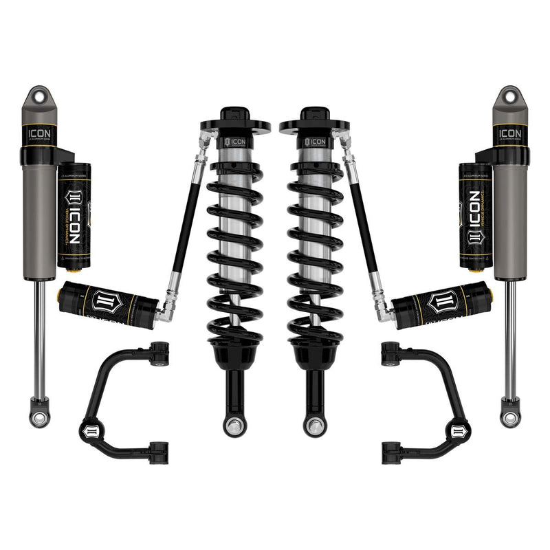 Load image into Gallery viewer, ICON 2021-2023 Ford F150 4WD 2.75-3.5&quot; Suspension System with Tubular Upper Control Arms
