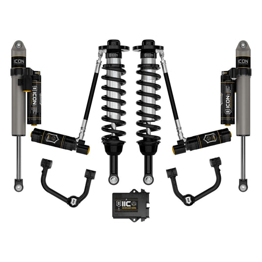 ICON 2021-2023 Ford F150 4WD 2.75-3.5" Suspension System with Tubular Upper Control Arms