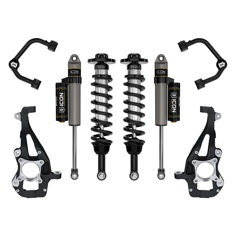 Load image into Gallery viewer, ICON 2021-2023 Ford F150 4WD, 3.5-4.5&quot; Lift, Suspension System with Tubular Upper Control Arms
