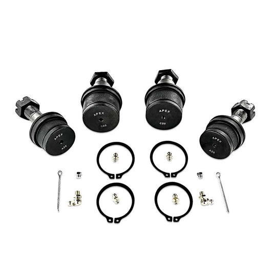 Apex Chassis Heavy Duty Ball Joint Kit for 2006-2008 Ram 1500 / 1994-2022 Ram 2500/3500 (Upper/Lower)