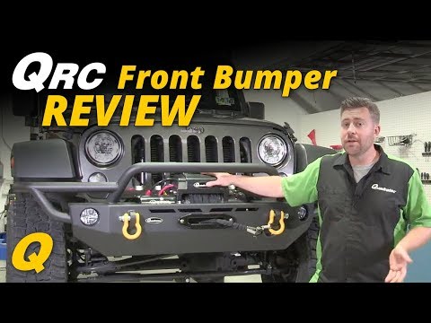 Load and play video in Gallery viewer, Quadratec QRC Front Winch Ready Bumper for 07-18 Jeep Wrangler JK
