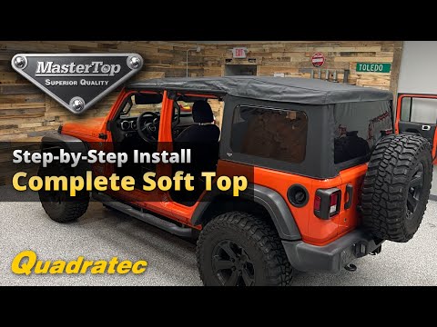 Load and play video in Gallery viewer, MasterTop Complete Soft Top for 18-24 Jeep Wrangler JL Unlimited
