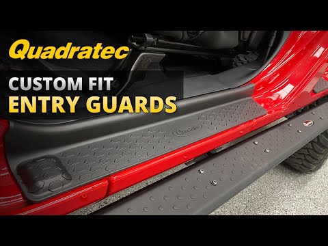 Load and play video in Gallery viewer, Quadratec Custom Fit Entry Guards for 18-23 Jeep Wrangler JL &amp; Gladiator JT
