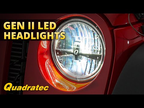 Load and play video in Gallery viewer, Quadratec Gen II LED Headlights &amp; LED Tail Light Kit Stealth for 76-80 Jeep CJ-5 &amp; CJ-7
