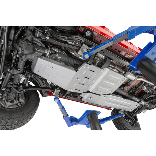 Quadratec Aluminum Modular Fuel Tank Skid Plate for 18-23 Jeep Wrangler JL Unlimited with 3.6L engine