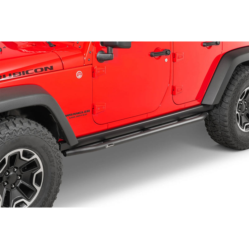 Load image into Gallery viewer, Quadratec QRC Rock Sliders for 07-18 Jeep Wrangler Unlimited Rubicon JK 4-Door
