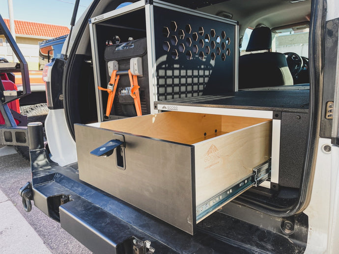 Goose Gear Toyota 4Runner 2010-Present 5th Gen. - Single Drawer Module with Fitted Top Plate - 19-3/16