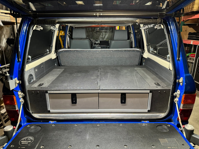Goose Gear Toyota Land Cruiser 1980-1989 60 Series - Side x Side Drawer Module with Fitted Top Plate - 41 3/8