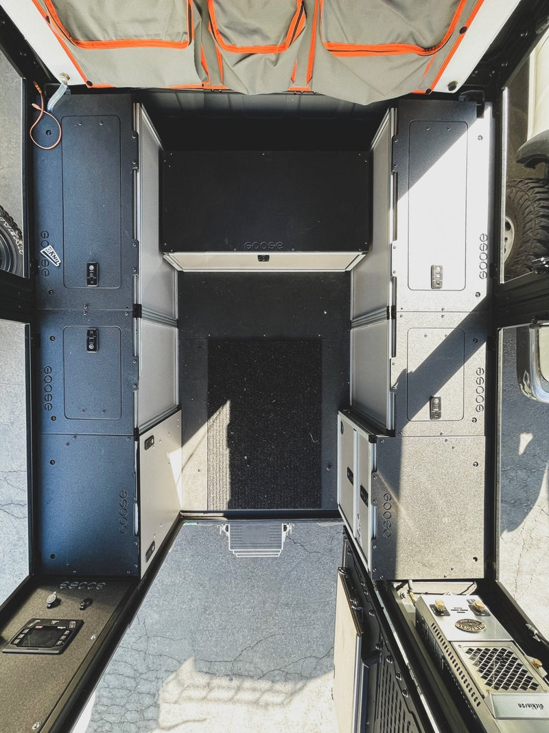 Load image into Gallery viewer, Goose Gear Alu-Cab Alu-Cabin Canopy Camper - Ram 2500 &amp; 3500 2009-Present 4th &amp; 5th Gen. - Middle Utility Module - 6ft 4in Bed

