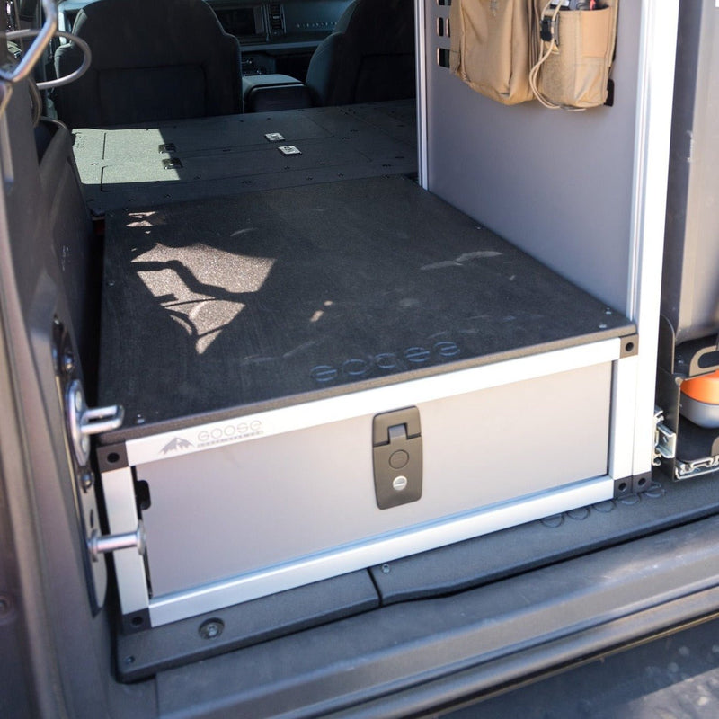 Load image into Gallery viewer, Goose Gear Ford Bronco 2021-Present 6th Gen. - Single Drawer Module with Top Plate - 22 3/16&quot; Wide x 8&quot; High x 28&quot; Depth
