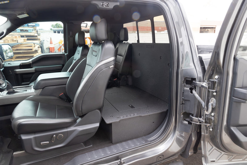 Load image into Gallery viewer, Goose Gear Ford Super Duty F250-F550 2017-Present 4th Gen. Super Cab - Second Row Seat Delete Plate System
