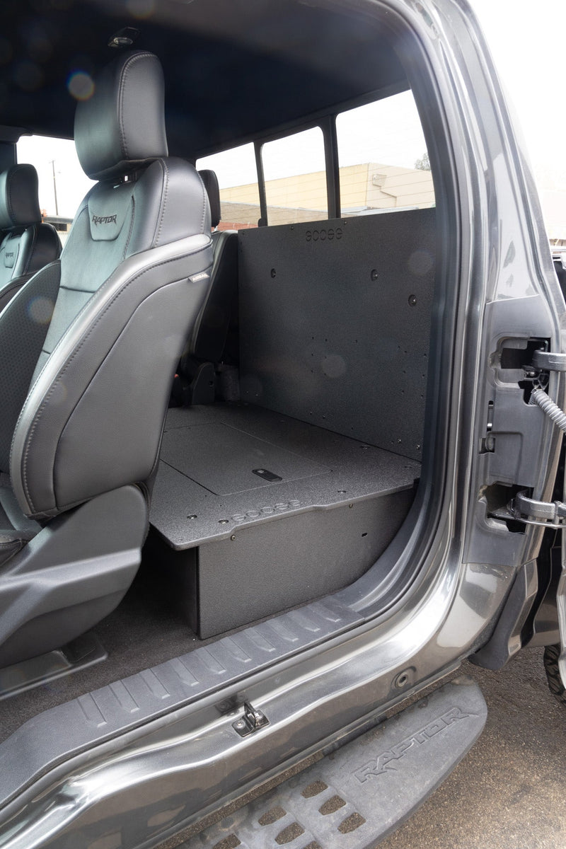 Load image into Gallery viewer, Goose Gear Ford Super Duty F250-F550 2017-Present 4th Gen. Super Cab - Second Row Seat Delete Plate System
