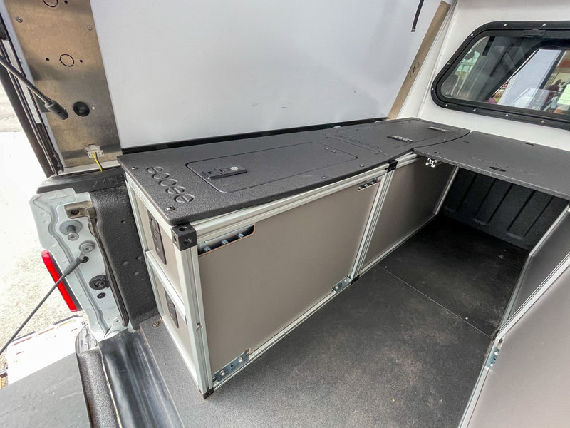 Load image into Gallery viewer, Goose Gear Goose Gear Camper System - Full Size - Driver Side Rear Double Drawer Module
