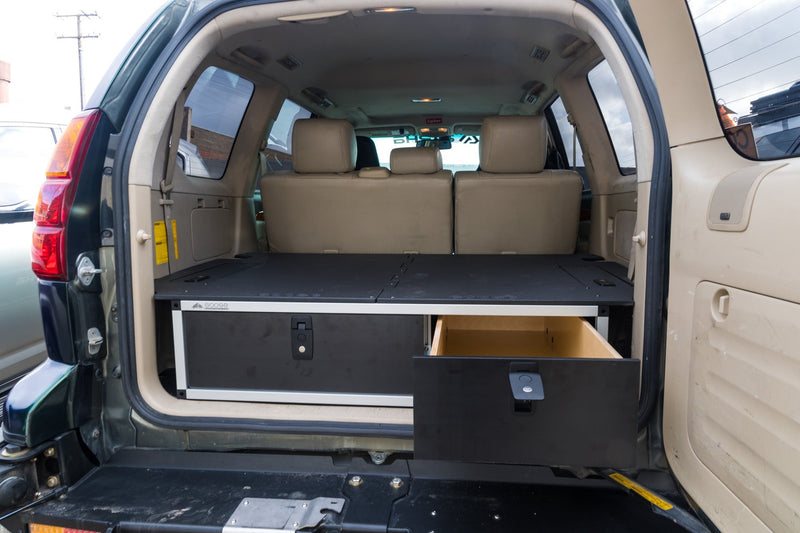 Load image into Gallery viewer, Goose Gear Lexus GX470 2002-2009 1st Gen. - Side x Side Drawer Module with Fitted Top Plate - 41-3/8&quot;W x 10&quot;H x 36&quot;D
