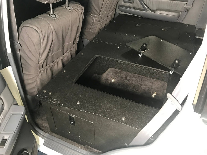 Load image into Gallery viewer, Goose Gear Stealth Sleep and Storage Packaged for Toyota Land Cruiser 1991-1997 80 Series - 43-3/8&quot; W x 8&quot; H x 40&quot; D
